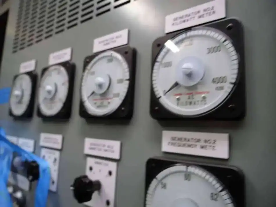 Marine generator and electrical system instrumentation gauges