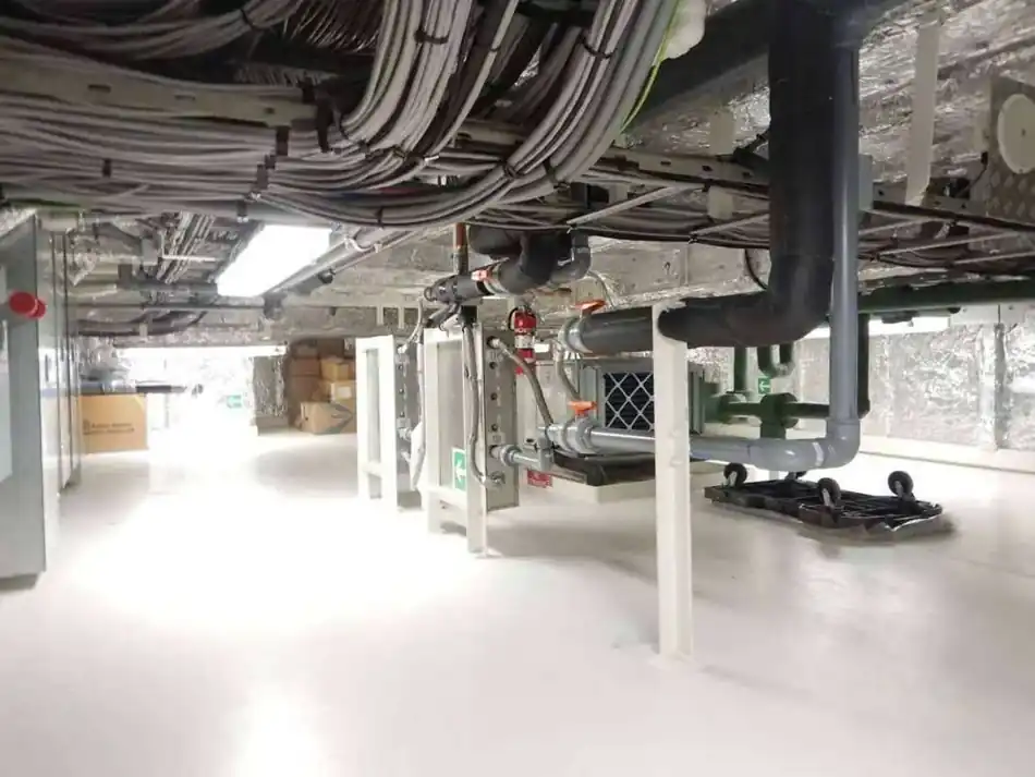 Underdeck cable routing, piping and support systems